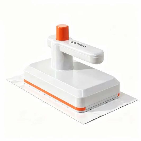 SOPAMI Handheld Mini Cleaning Mop - No-Touch Disposable Wipe System, with 10 Microfiber Pads, Multi-Surface Cleaner for Kitchen Counters, Bathroom Sinks & Living Room Messes